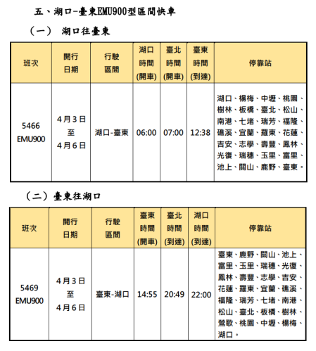 清明連續假期加開列車 7.png