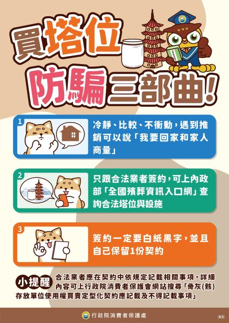 買塔位 防騙三部曲
